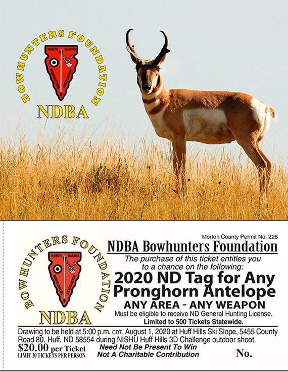 NDBA Bowhunters Foundation offers Any Unit Pronghorn Tag!