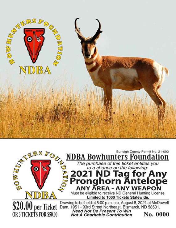 NDBA Foundation to Raffle Pronghorn tag!